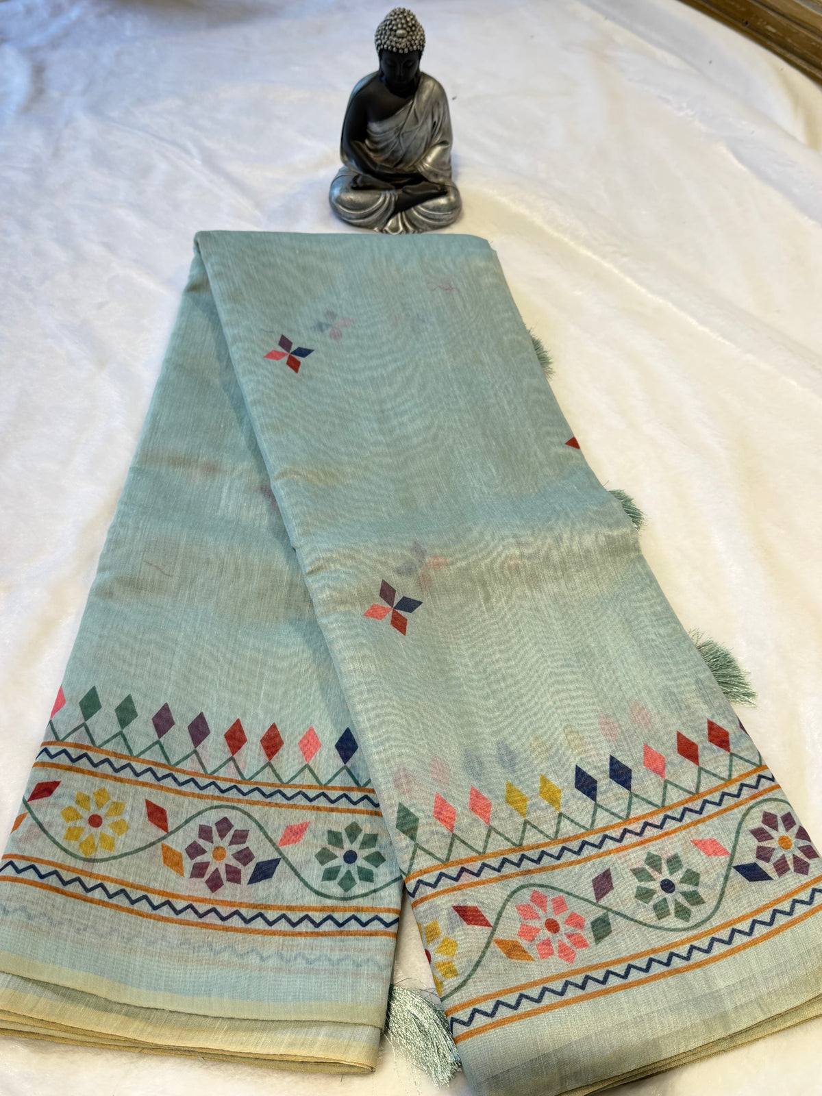 Chanderi Cotton-Digital print Saree