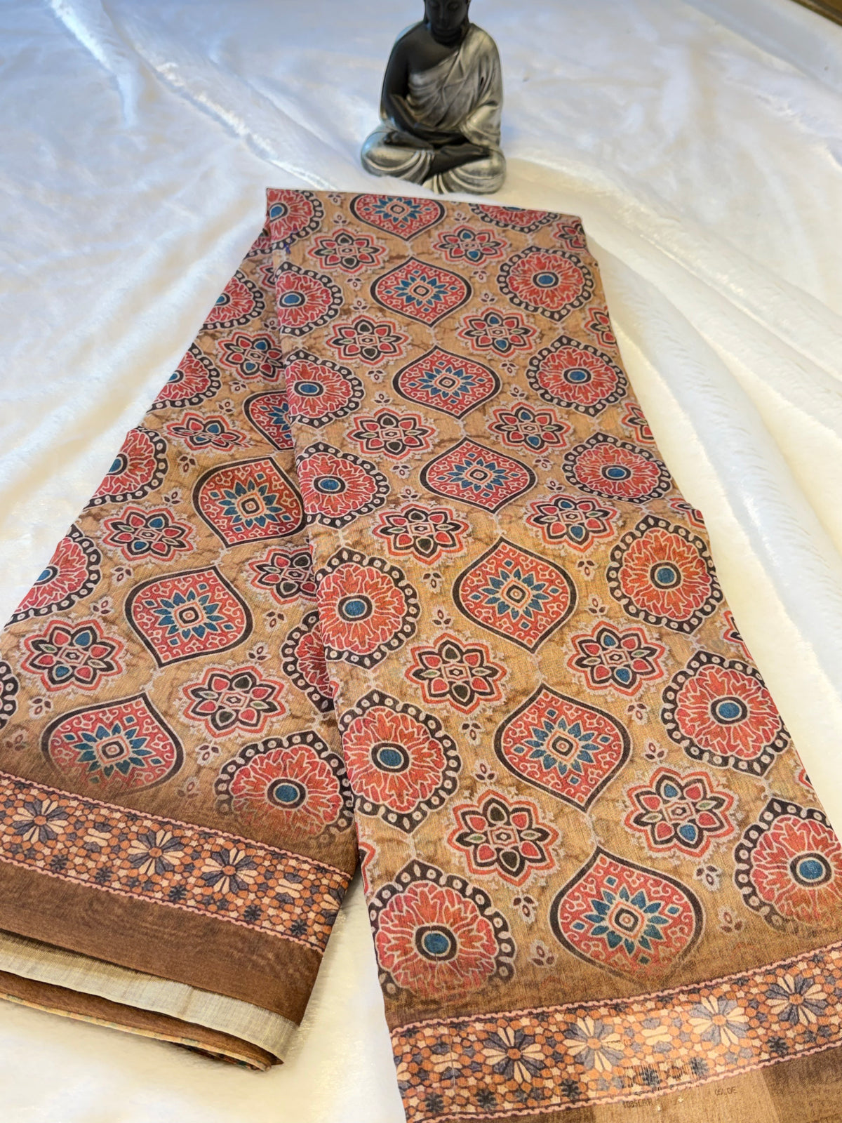 Chanderi Cotton-Digital print Saree