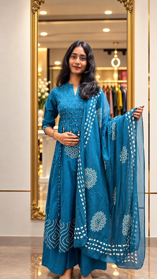Cotton-shell design KURTA SET
