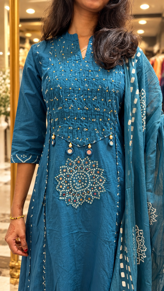 Cotton-shell design KURTA SET
