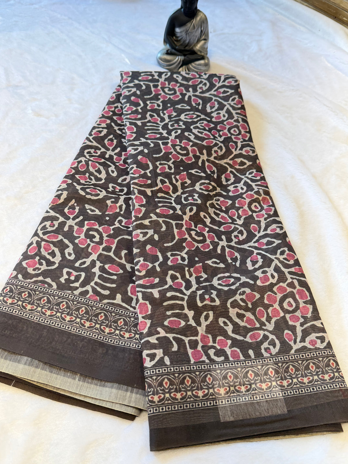 Chanderi Cotton-Digital print Saree