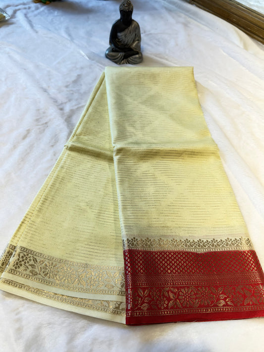 Chanderi Cotton-Digital print Saree